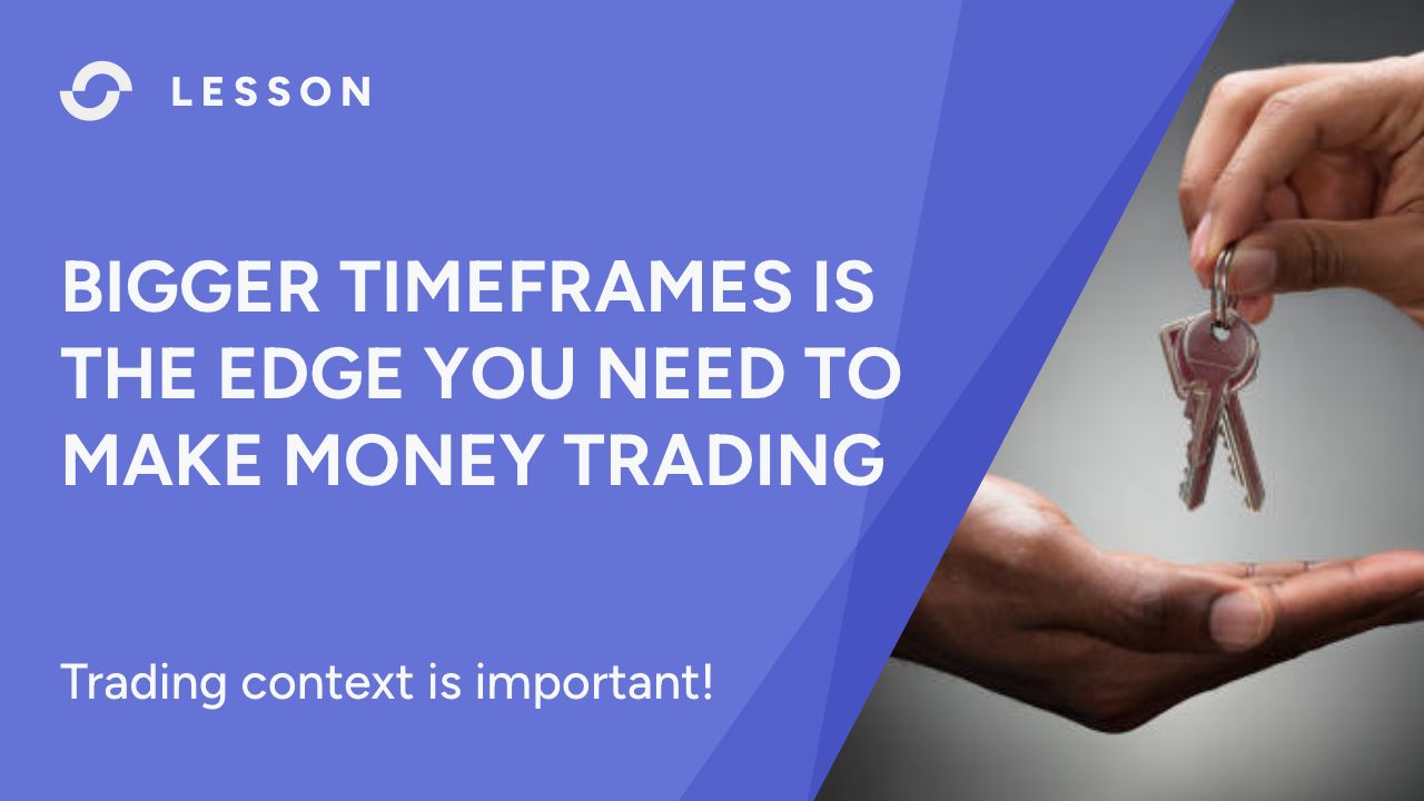 Bigger timeframes and supply and demand is the trading edge you need