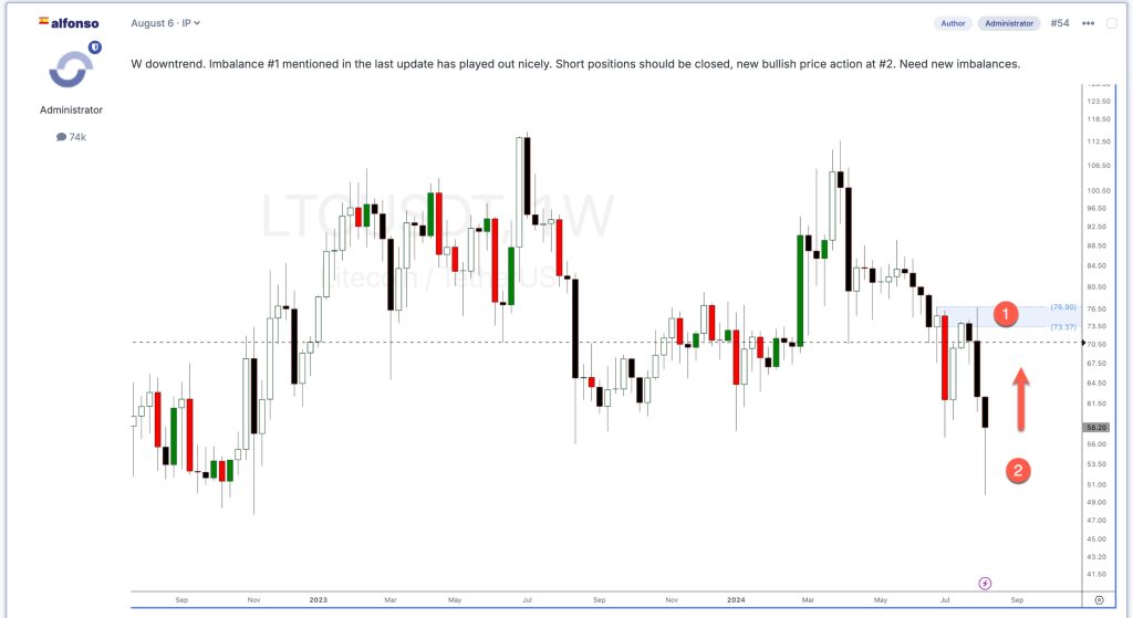 Litecoin LTC's Bearish Trend during 2024